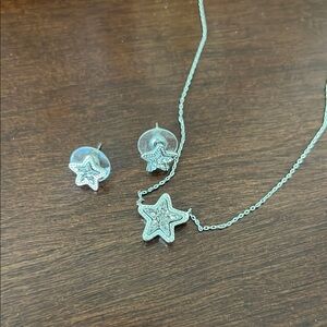 Kendra Scott silver star Jewelry set